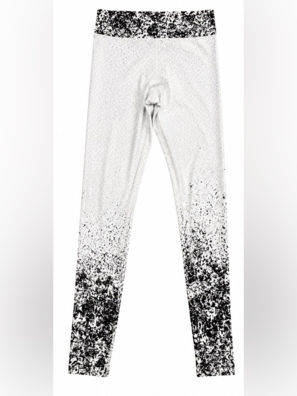 Koral Activewear White & Black Splatter Print High Rise Leggings Size Medium USA